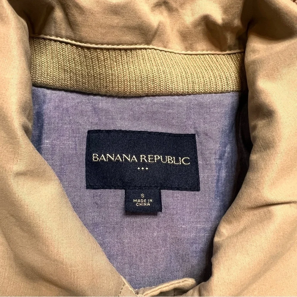 NWOT Banana Republic Trench Coat Tan Brown Mens Size Small